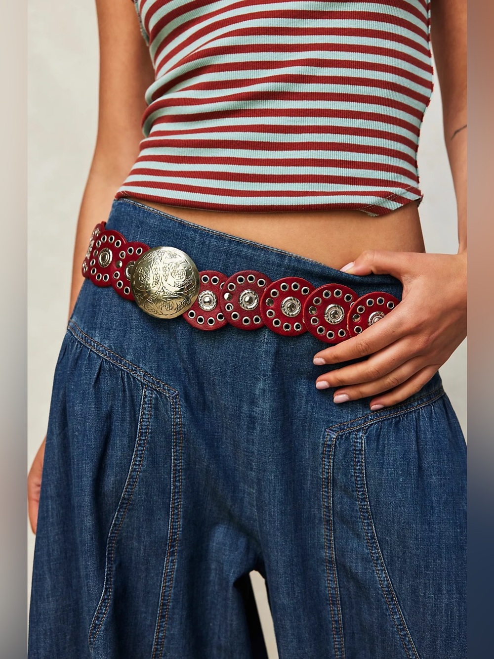 FREE PEOPLE | ✨NEW✨ Follow Your Arrow Belt in Ruby
